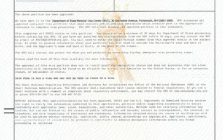 恭喜F先生收到美国投资移民I-526批准函