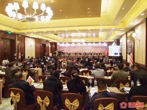 座无虚席的“温州厅、台州厅”，现场非常火爆